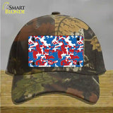 Patriotic Camouflage Novelty License Plate Hat Cotton / Camoflauge