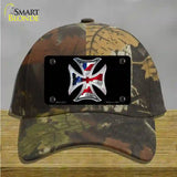 Maltese Cross Flag Novelty License Plate Hat Cotton / Camoflauge