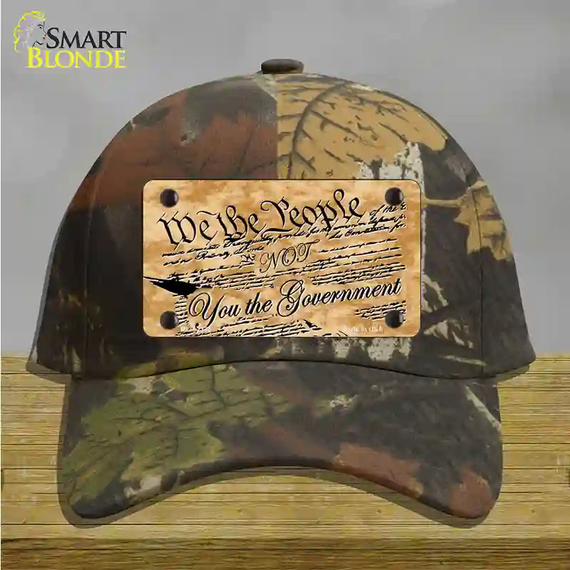 We The People Novelty License Plate Hat Cotton / Camoflauge