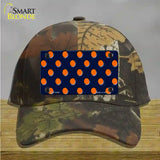 Orange Polka Dots Navy Blue Novelty License Plate Hat Cotton / Camoflauge