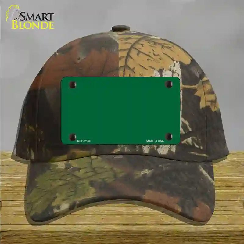 Green Solid Novelty License Plate Hat Cotton / Camoflauge