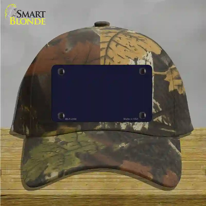 Navy Blue Solid Novelty License Plate Hat Cotton / Camoflauge