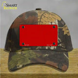 Red Solid Novelty License Plate Hat Cotton / Camoflauge