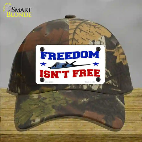 Freedom Isnt Free Novelty License Plate Hat Cotton / Camoflauge