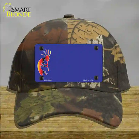 Kokopeli Offset Novelty License Plate Hat Cotton / Camoflauge