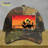 Sunset Surfer Novelty License Plate Hat Cotton / Camoflauge