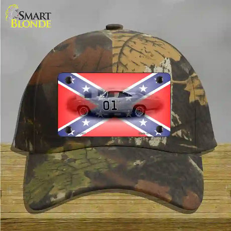 Confederate Flag Charger Novelty License Plate Hat Cotton / Camoflauge