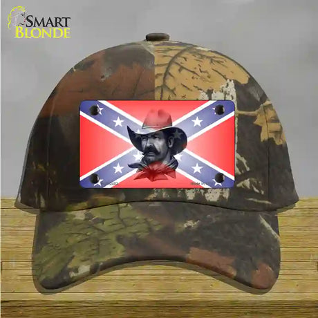 Confederate Flag Cowboy Novelty License Plate Hat Cotton / Camoflauge