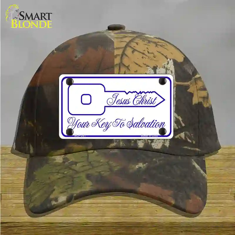 Your Key To Salvation Novelty License Plate Hat Cotton / Camoflauge