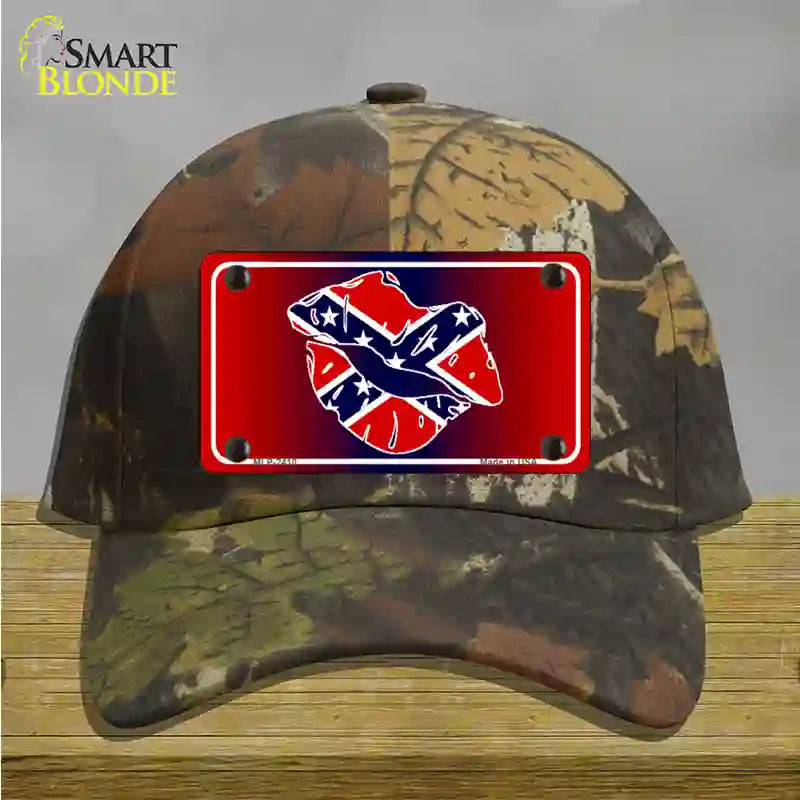 Rebel Kiss Novelty License Plate Hat Cotton / Camoflauge