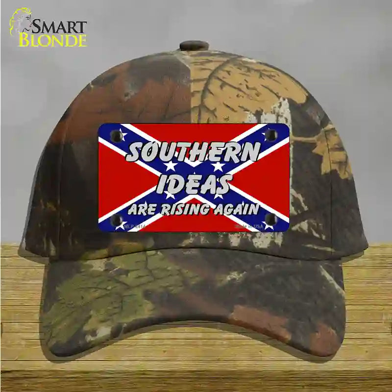 Southern Ideas Risin Again Novelty License Plate Hat Cotton / Camoflauge