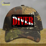 Scuba Diver Novelty License Plate Hat Cotton / Camoflauge