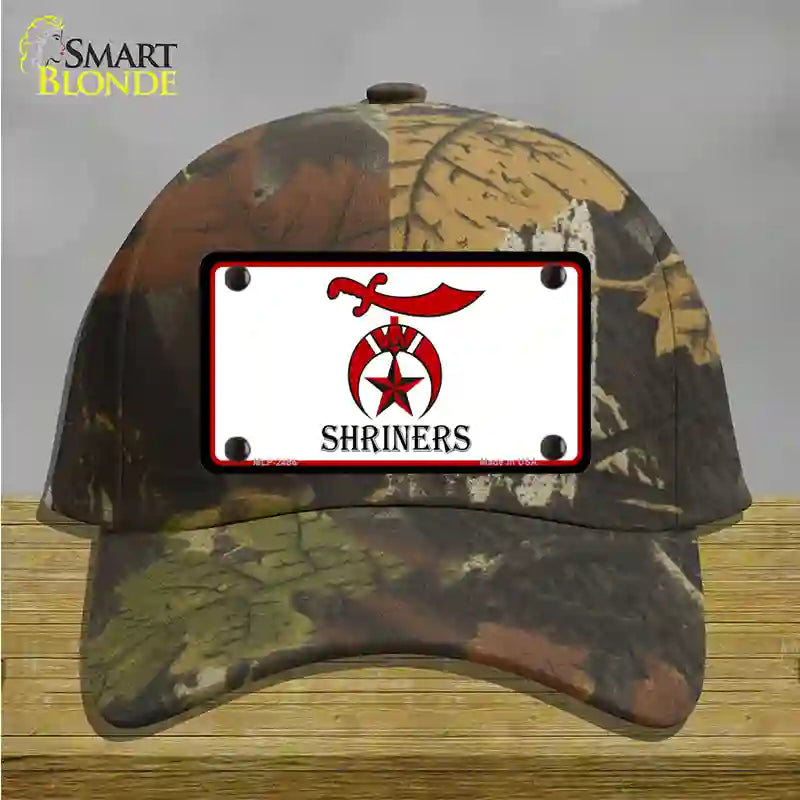 Shriners Logo Novelty License Plate Hat Cotton / Camoflauge