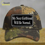 My Next Girlfriend Novelty License Plate Hat Cotton / Camoflauge