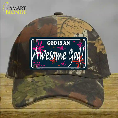 God Is An Awesome God Novelty License Plate Hat Cotton / Camoflauge