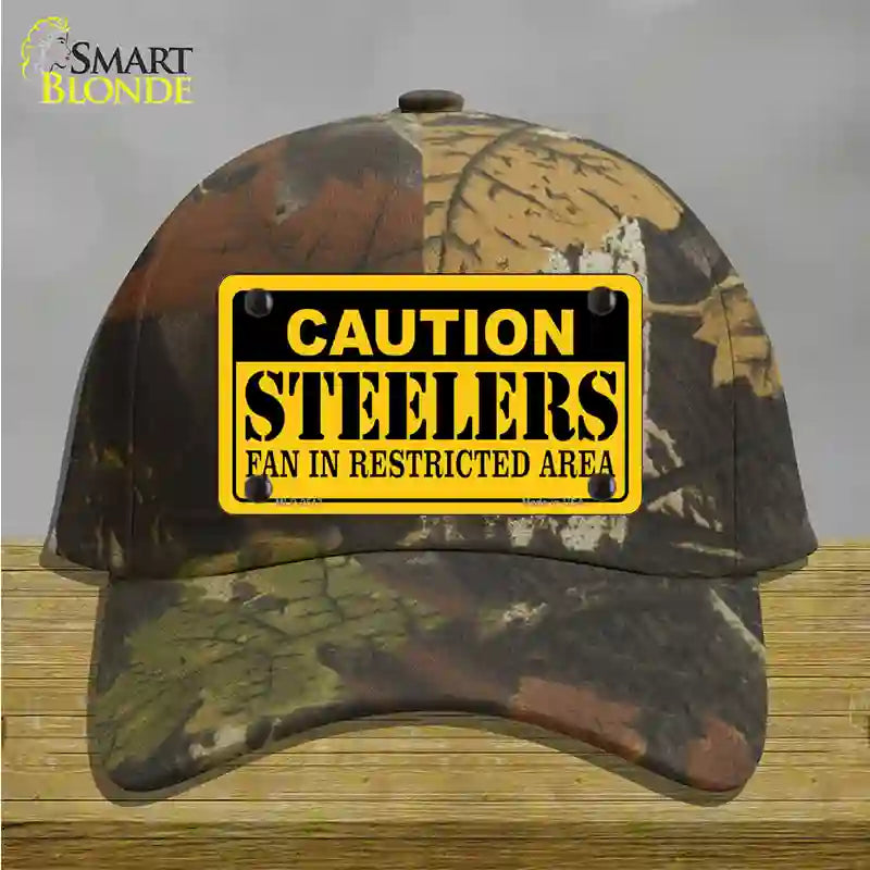 Caution Steelers Novelty License Plate Hat Cotton / Camoflauge