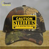 Caution Steelers Novelty License Plate Hat Cotton / Camoflauge