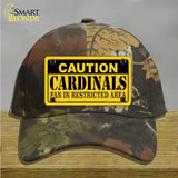 Caution Cardinals Novelty License Plate Hat Cotton / Camoflauge