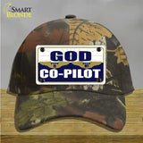 God Is My Co-Pilot Novelty License Plate Hat Cotton / Camoflauge