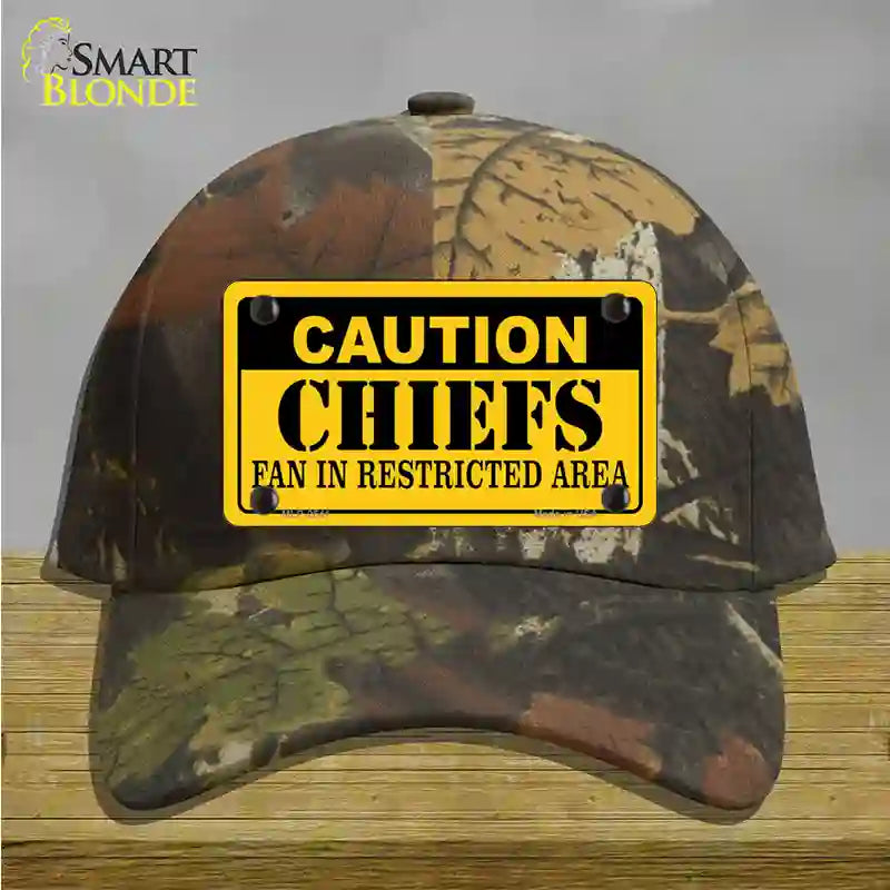 Caution Chiefs Novelty License Plate Hat Cotton / Camoflauge