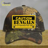 Caution Bengals Novelty License Plate Hat Cotton / Camoflauge