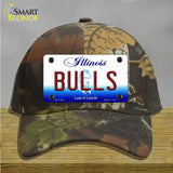 Bulls Illinois State Novelty License Plate Hat Cotton / Camoflauge