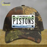 Pistons Michigan State Novelty License Plate Hat Cotton / Camoflauge