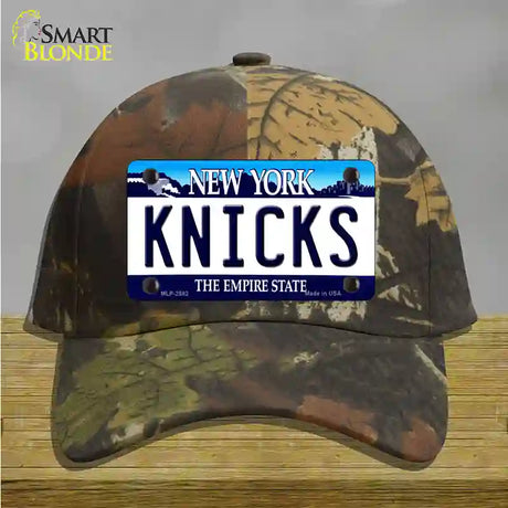 Knicks New York State Novelty License Plate Hat Cotton / Camoflauge