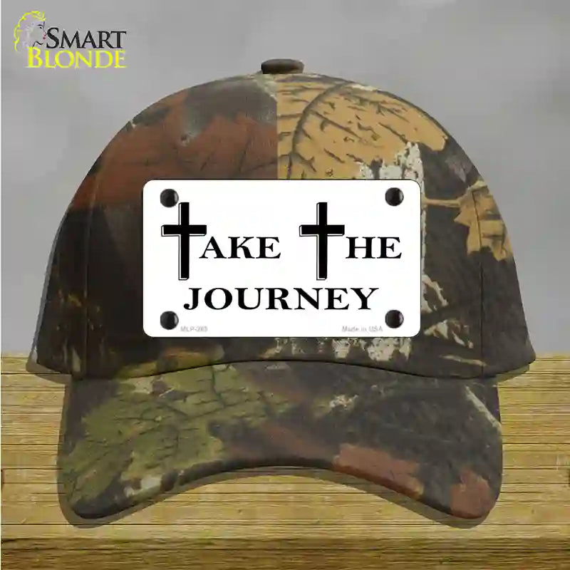 Take The Journey Vanity Novelty License Plate Hat Cotton / Camoflauge