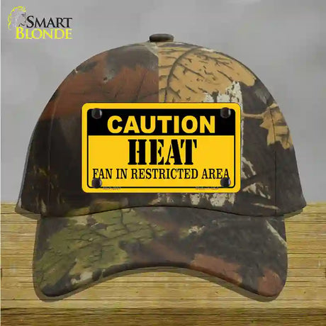 Caution Heat Fan Novelty License Plate Hat Cotton / Camoflauge