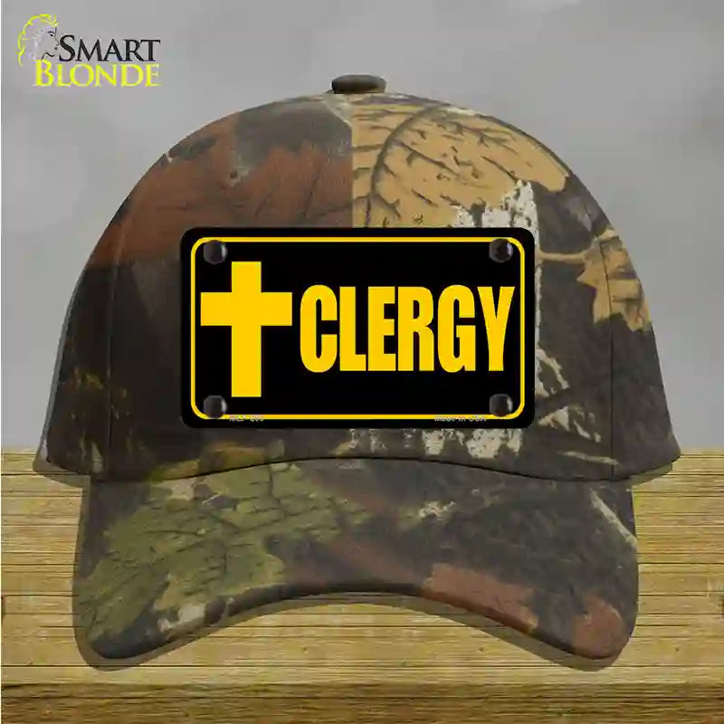 Clergy Vanity Novelty License Plate Hat Cotton / Camoflauge