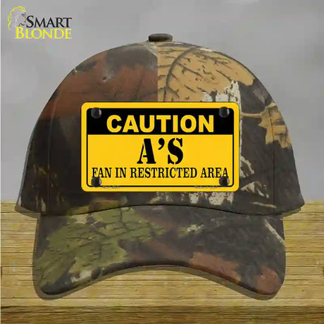 Caution As Fan Novelty License Plate Hat Cotton / Camoflauge