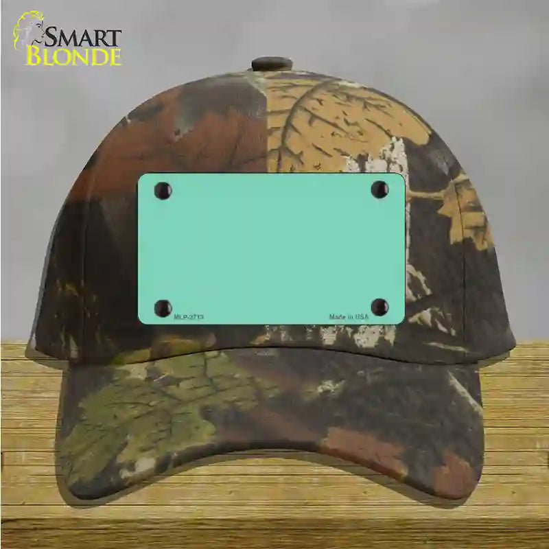 Mint Solid Novelty License Plate Hat Cotton / Camoflauge