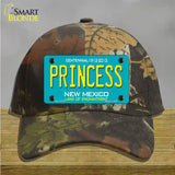 Princess New Mexico Teal Novelty License Plate Hat Cotton / Camoflauge