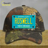 Roswell New Mexico Teal Novelty License Plate Hat Cotton / Camoflauge