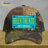 Billy The Kid New Mexico Teal Novelty License Plate Hat Cotton / Camoflauge