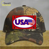 USA American Flag Vanity Novelty License Plate Hat Cotton / Camoflauge