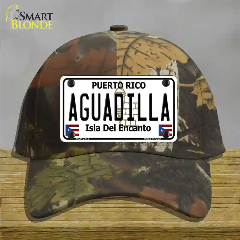 Aguadilla Puerto Rico Novelty License Plate Hat Cotton / Camoflauge