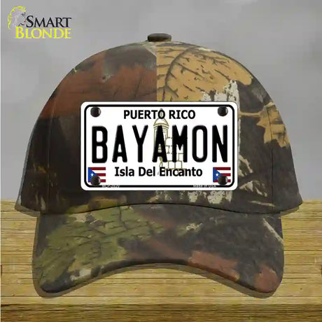 Bayamon Novelty License Plate Hat Cotton / Camoflauge