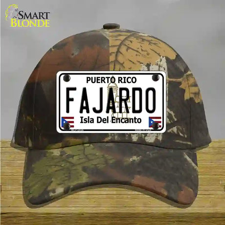 Fajardo Novelty License Plate Hat Cotton / Camoflauge