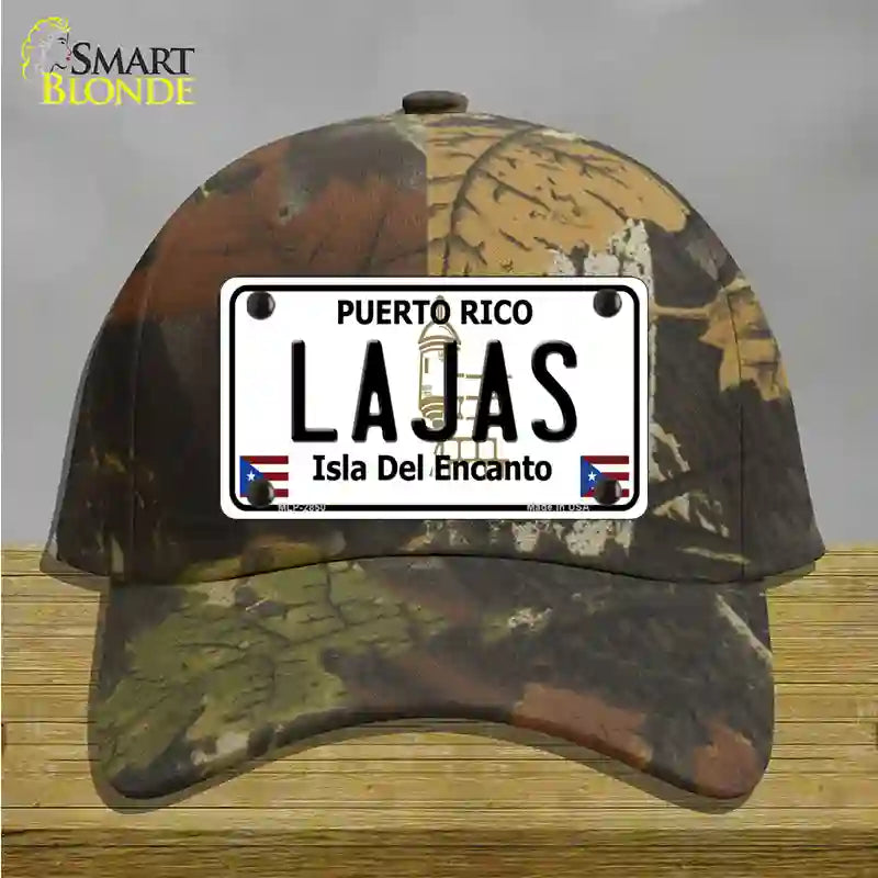 Lajas Puerto Rico Novelty License Plate Hat Cotton / Camoflauge