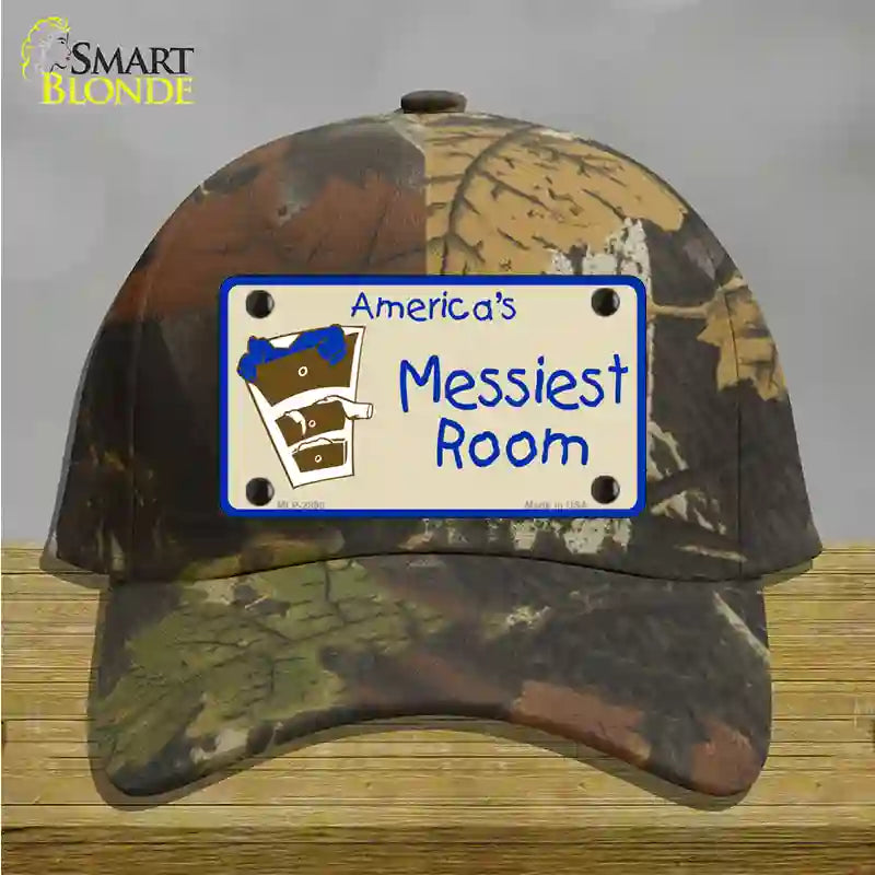 Americas Messiest Room Novelty License Plate Hat Cotton / Camoflauge