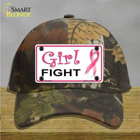 Girl Fight Novelty License Plate Hat Sign Cotton / Camoflauge