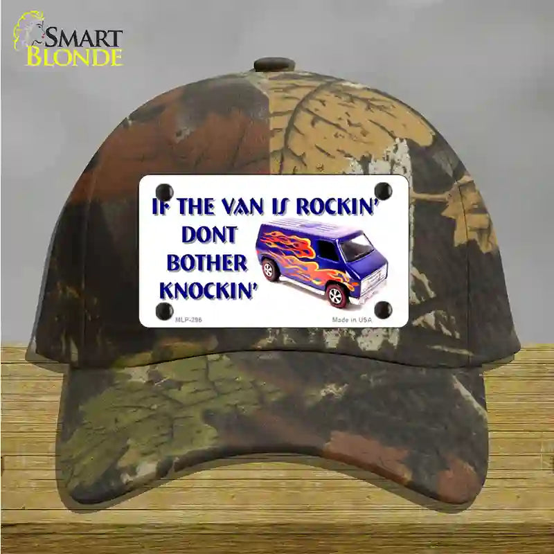 If Vans Rockin Novelty License Plate Hat Cotton / Camoflauge