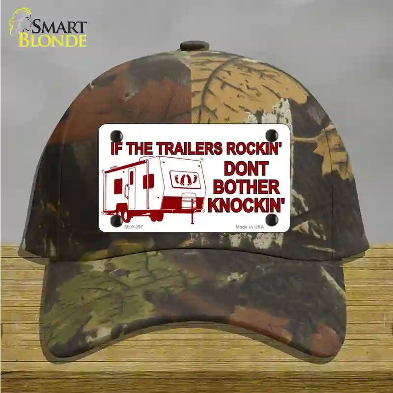 If Trailers Rockin Novelty License Plate Hat Cotton / Camoflauge