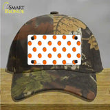 Orange White Polka Dot Novelty License Plate Hat Cotton / Camoflauge