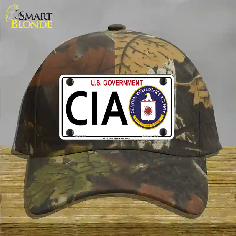 CIA Novelty License Plate Hat Cotton / Camoflauge