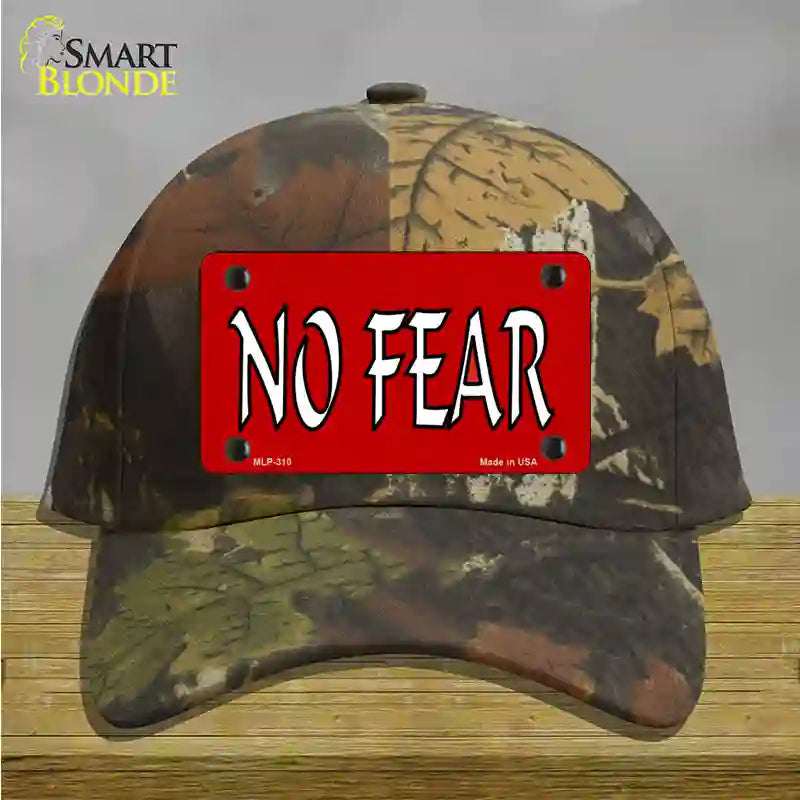 No Fear Novelty License Plate Hat Cotton / Camoflauge