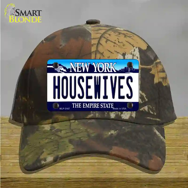 Housewives New York Novelty License Plate Hat Cotton / Camoflauge