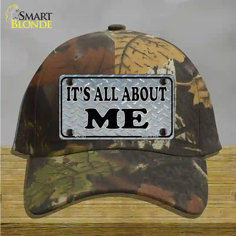 Its All About Me Novelty License Plate Hat Cotton / Camoflauge